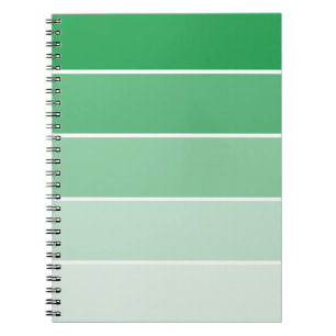 Bright Green Paint Samples Notebook