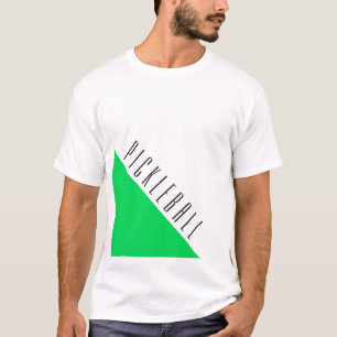 Bright Green Pickleball Wedge Logo Colour Bloc T-Shirt