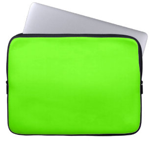 Bright green (solid colour)  laptop sleeve