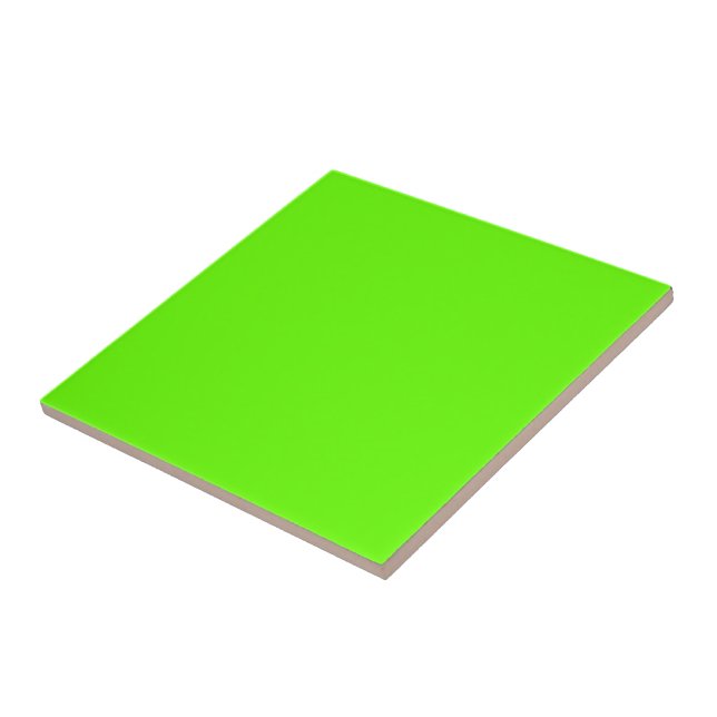 Bright green (solid colour)  tile (Side)
