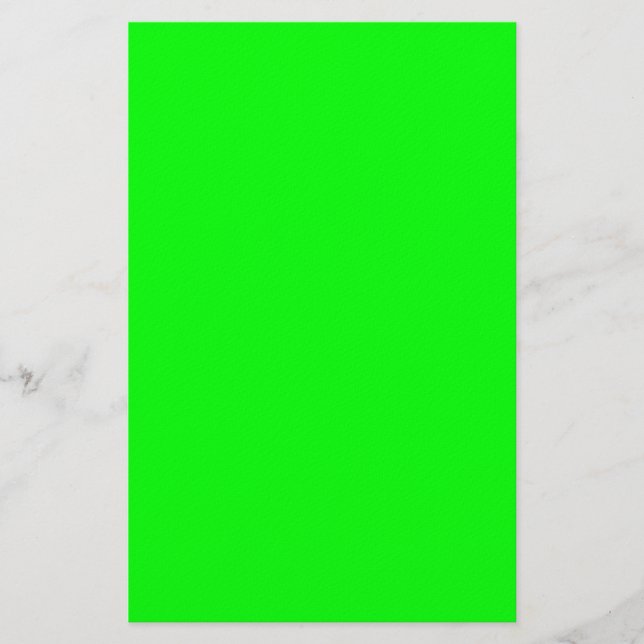 Bright Green Stationery (Front)