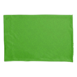Bright green textured surface swirling pattern pillowcase