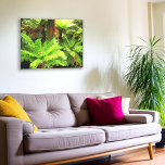 Bright Green Tree Ferns Canvas Print<br><div class="desc">Lush Green foliage, in the New Zealand Bush (forest - more like a jungle, without the nasties!!)These are Tree Ferns, or Punga, You can still find pure forest areas, they are so beautiful to look at. The iconic Silver fern is a tree fern. Green on the upper side of the...</div>