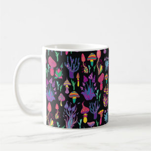 Bright,hallucinogenic,decorative,fantastic mushroo coffee mug