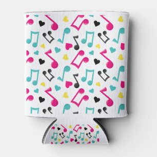 Bright Happy Music Notes Can Cooler