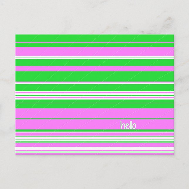 Bright Hello Postcard (Front)