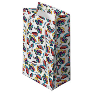Bright Hibiscus Pattern Small Gift Bag