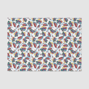 Bright Hibiscus Pattern Tissue Paper