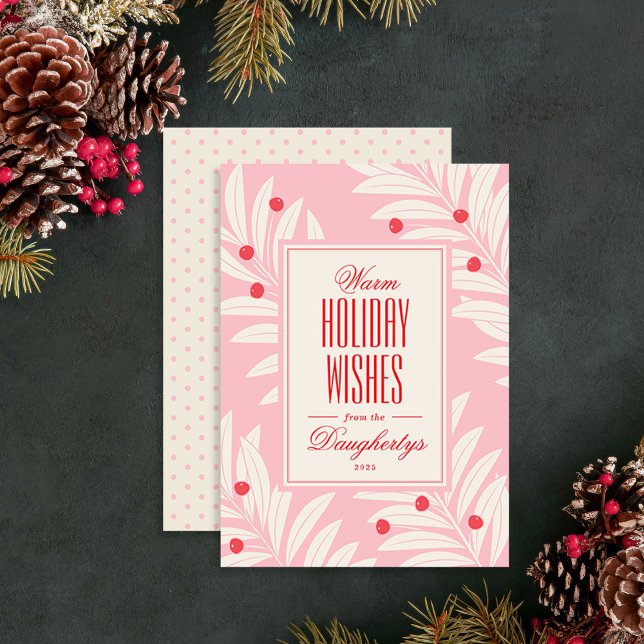 Bright Holiday Foliage (front and back)