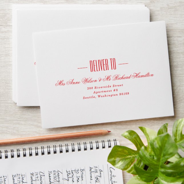 Bright Holiday Foliage Envelope (Stacked)
