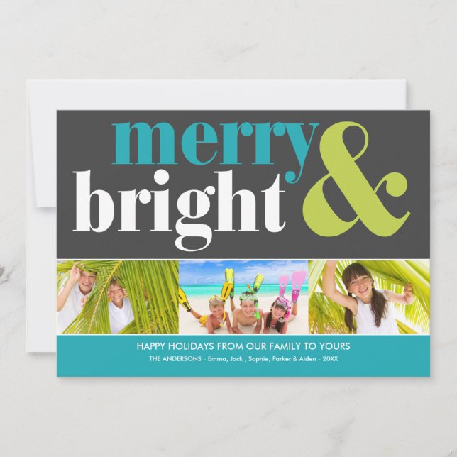 BRIGHT HOLIDAY | HOLIDAY PHOTO CARD (Front)