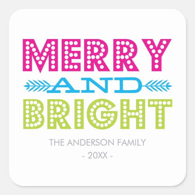 BRIGHT HOLIDAY | HOLIDAY STICKERS (Front)