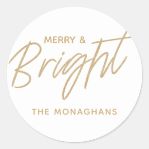 Bright Holiday Personalised Stickers