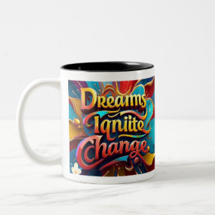"Bright Horizons Ahead" Two-Tone Coffee Mug