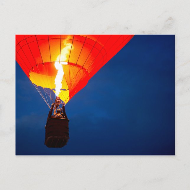 Bright Hot Air Balloon Flame Postcard (Front)
