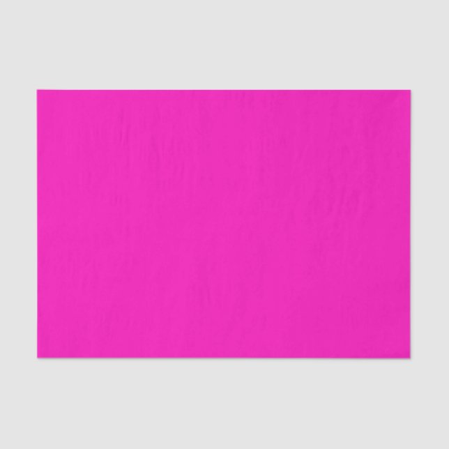 Bright Hot Pink Modern Tissue Paper (Front)