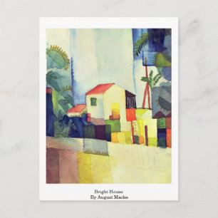 Bright House By August Macke Postcard