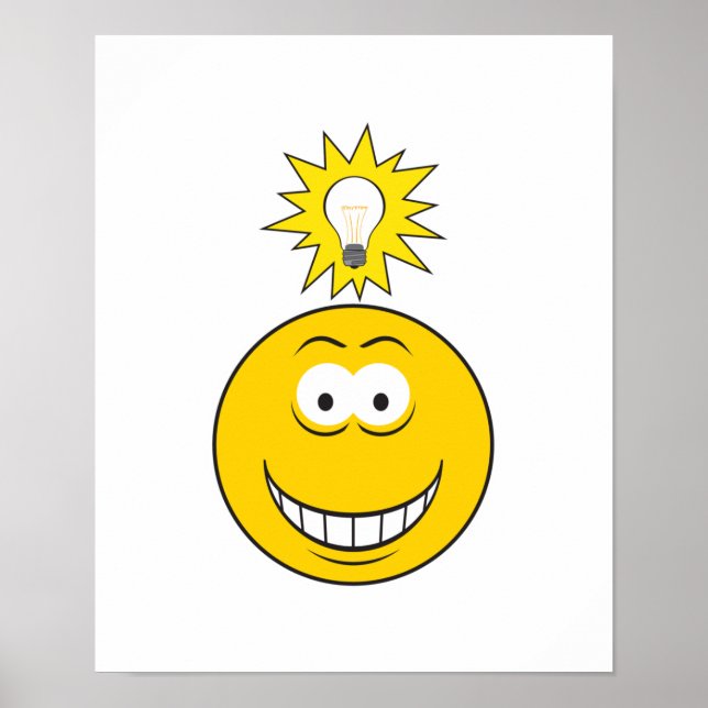 Bright Idea Face Poster (Front)