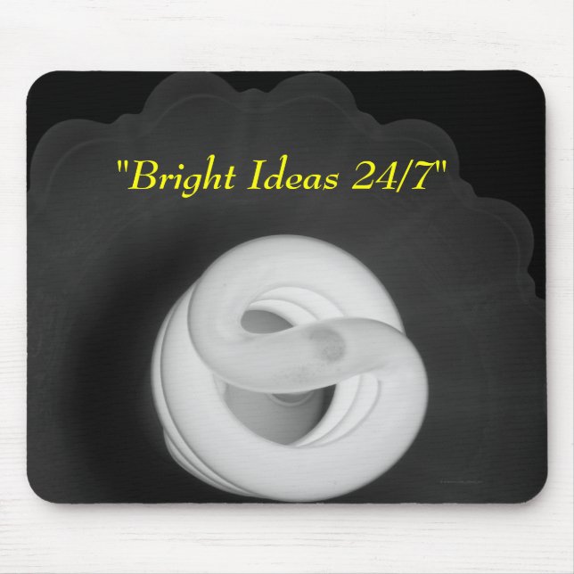 "Bright Ideas 24/7" - Electrical Lighting Mouse Mat (Front)