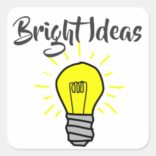 Bright Ideas Square Sticker