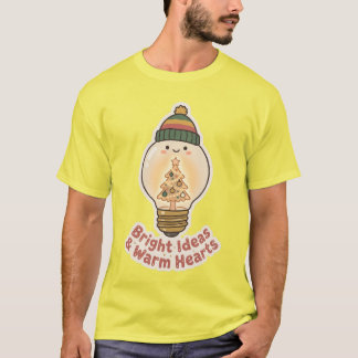 Bright Ideas Warm Hearts Shirt Christmas Lightbulb