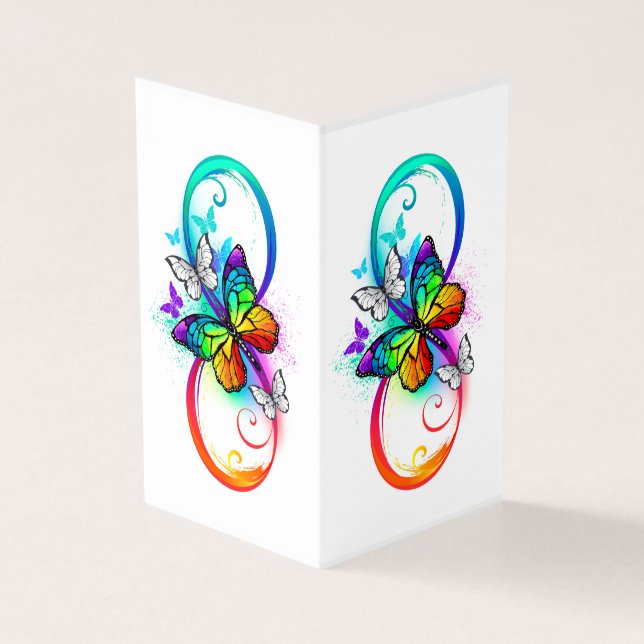 Bright infinity with rainbow butterfly (Outside)