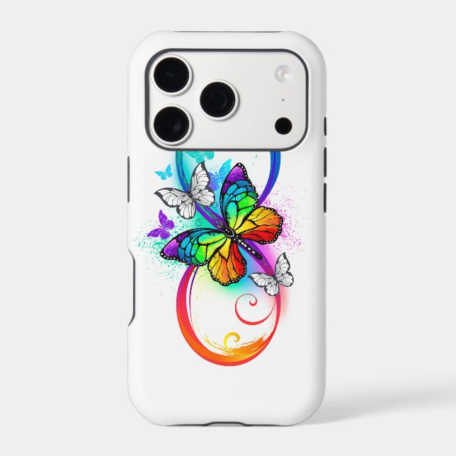 Bright infinity with rainbow butterfly  (Back)