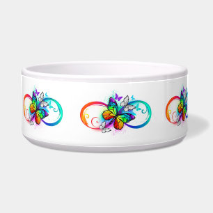 Bright infinity with rainbow butterfly