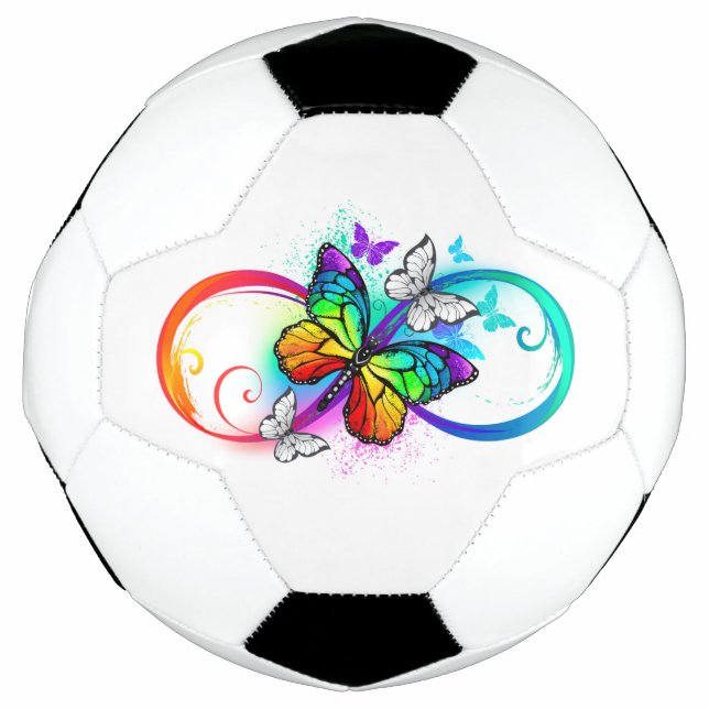 Bright infinity with rainbow butterfly football (Front)