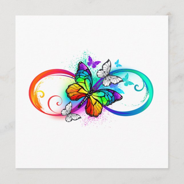 Bright infinity with rainbow butterfly  programme (Front)
