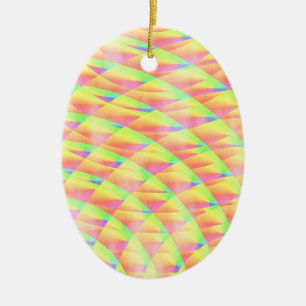 Bright Interference by Kenneth Yoncich Ceramic Tree Decoration