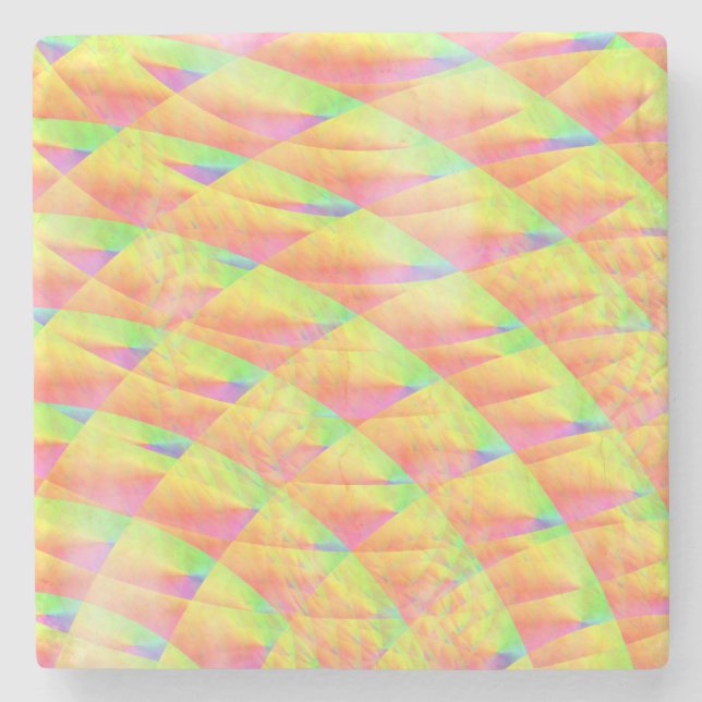 Bright Interference by Kenneth Yoncich Stone Coaster (Front)