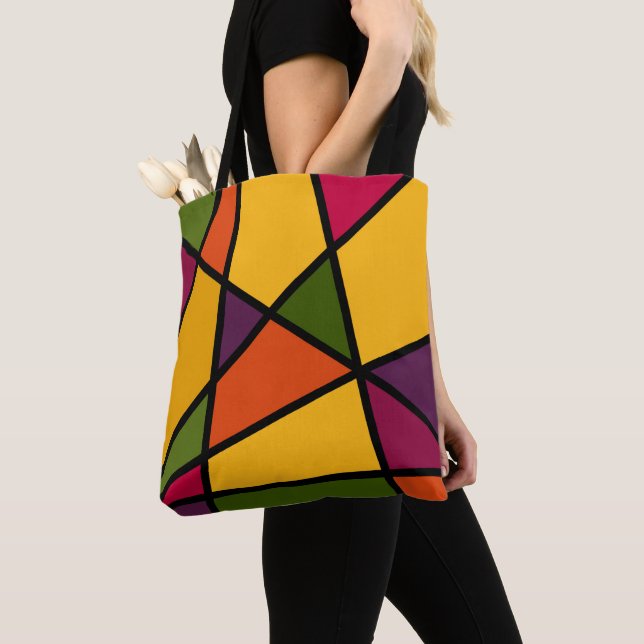 Bright Intersects Tote Bag (Close Up)