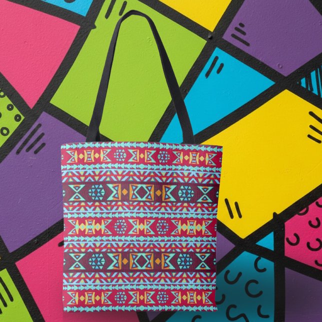 Bright Island Tribal  Tote Bag (Creator Uploaded)
