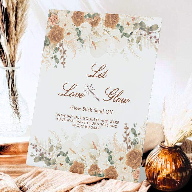 Bright Ivory Calla Lilies “Let Love Glow” Sign (Creator Uploaded)