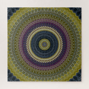 Bright Jewel Mandala Jigsaw Puzzle