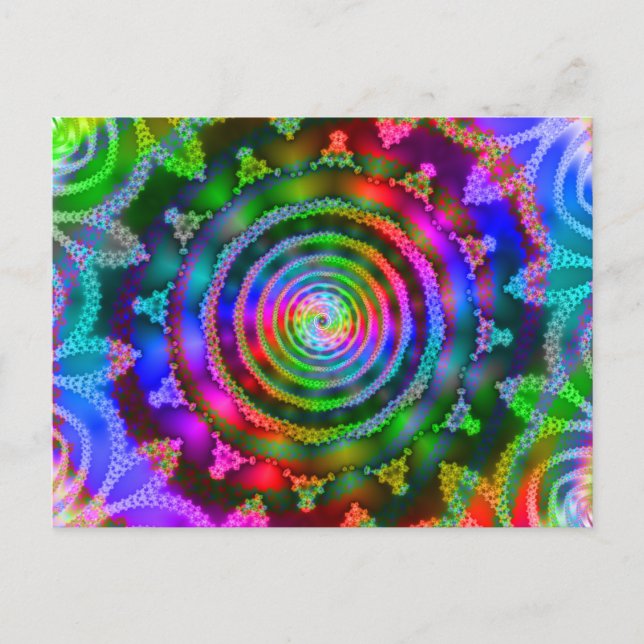 Bright Kaleidoscope Postcard (Front)