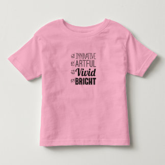 BRIGHT Kids T-Shirt, Checklist Toddler T-Shirt