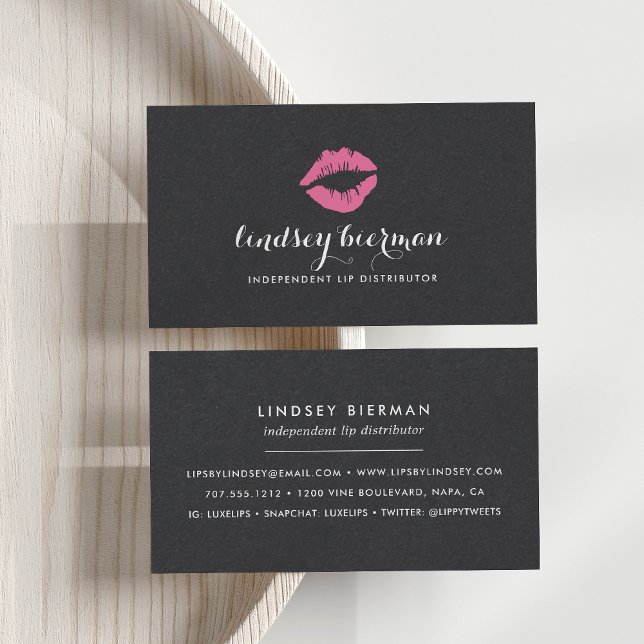 Bright Kiss | Lip Product Distributor Business Card (Creator Uploaded)