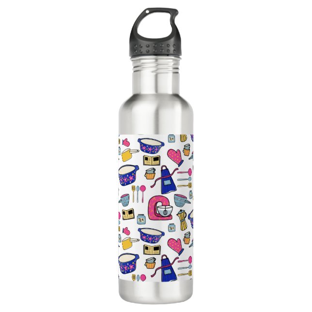 Bright Kitchen Utensils Chef Cake Baker 710 Ml Water Bottle (Front)