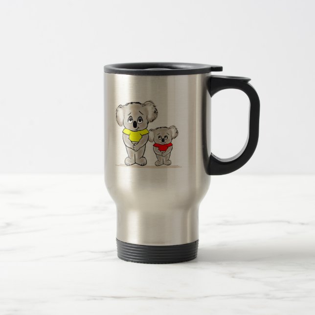 Bright Koalas Travel Mug (Right)