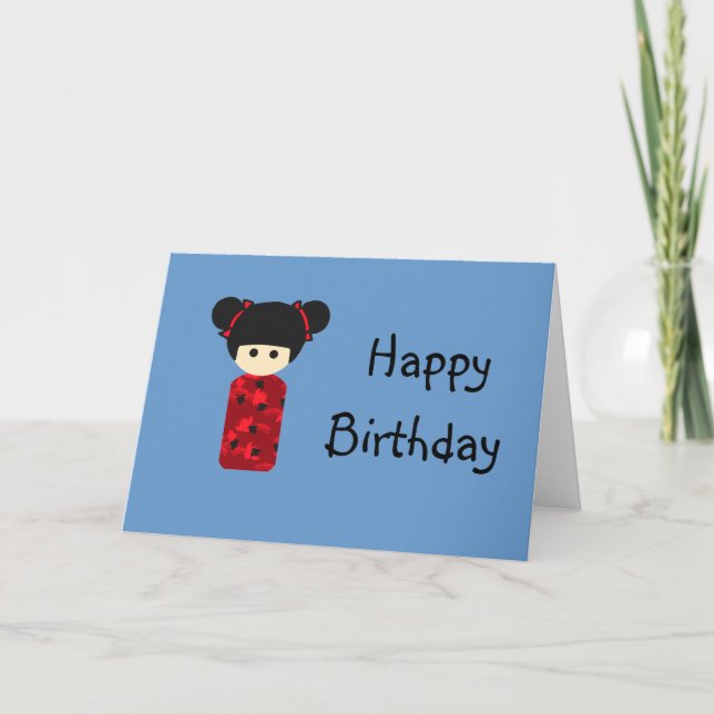 Bright Kokeshi Card (Front)