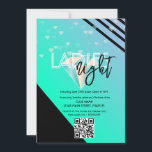 Bright Ladies Night Club Bar Flyer QR Code Invitation<br><div class="desc">Club Flyer for Promotional Events</div>