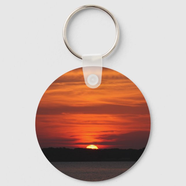 Bright Lake Sunrise keychain (Front)