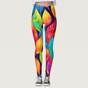 Bright Leaf Artwork Leggings
