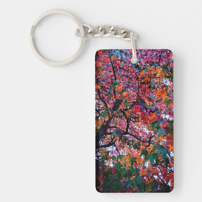 Bright leaves  key ring (Front)