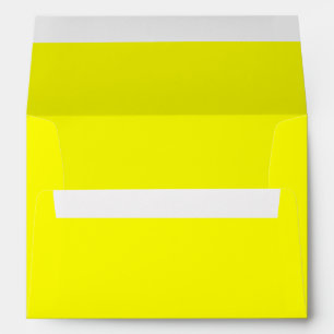 Bright Lemon Neon Yellow 5x7 Blank Envelopes