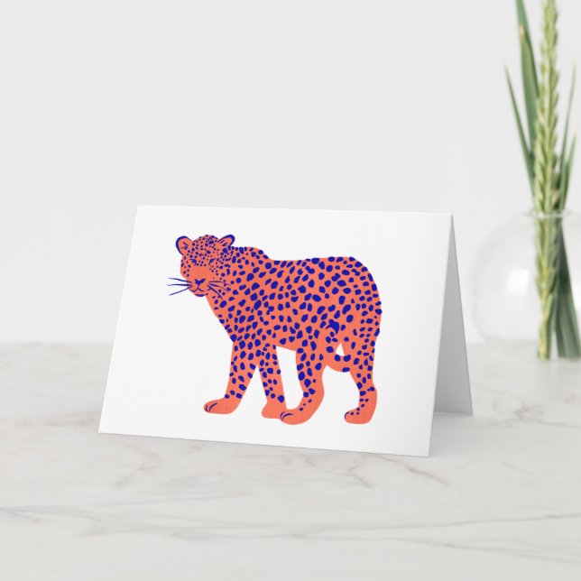Bright Leopard Card (Front)