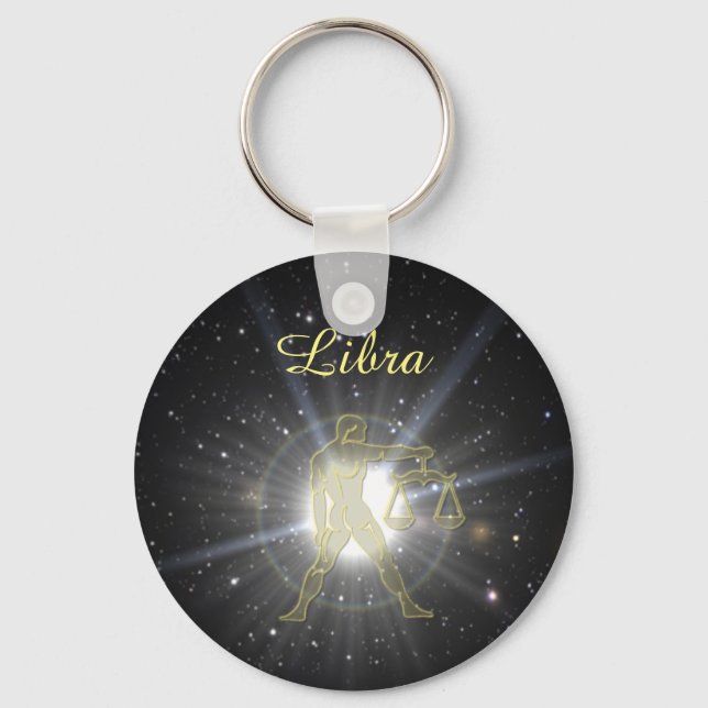 Bright Libra Key Ring (Front)