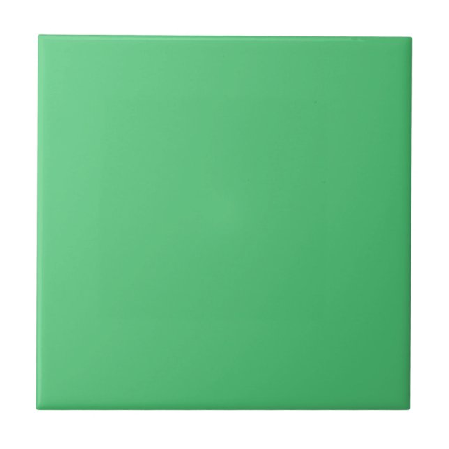 Bright Light Emerald Green Color Tile (Front)